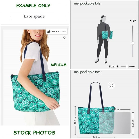 💚Kate Spade New York Polyester Floral Print Bag W/ Wristlet-SET💚 - Picture 11 of 16